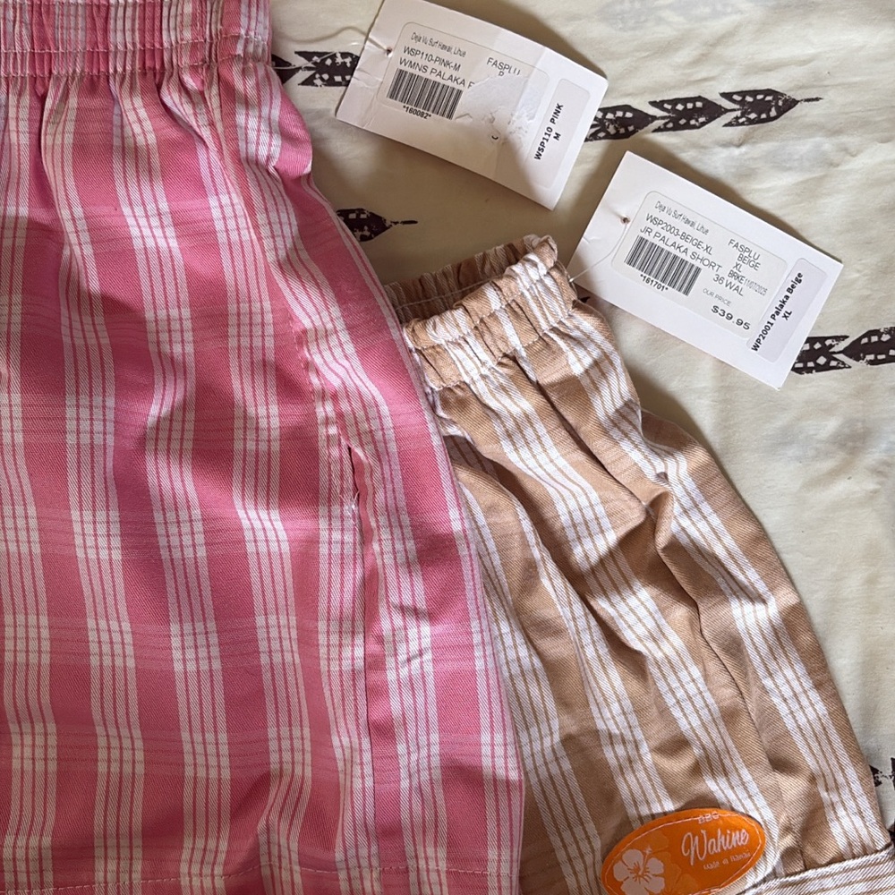 Kids Pink and Tan Plaid Bottoms